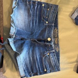 Express Blue Denim Women Shorts